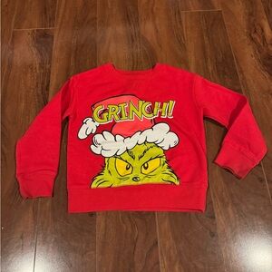 Jumping Beans Red Fleece Grinch Sweatshirt